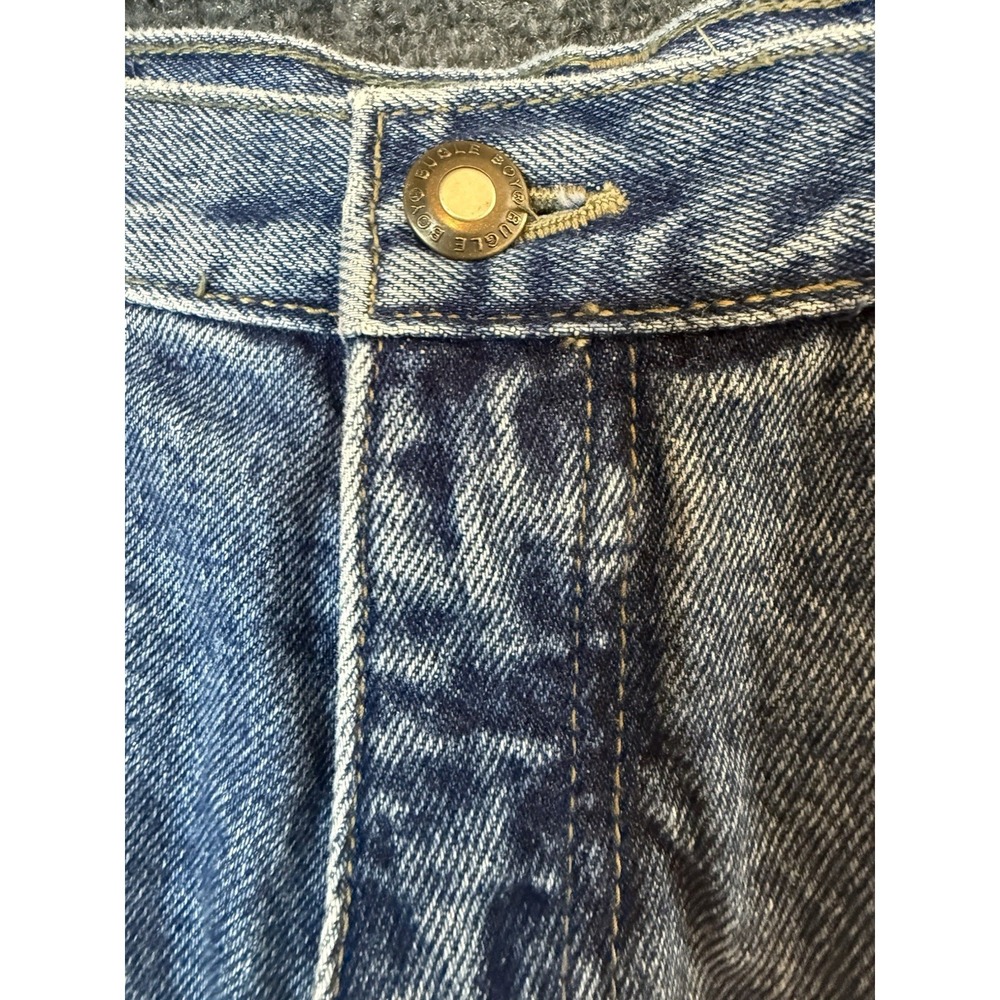 Bugle Boy Womens Size 14 Long Blue Denim Jeans Vintage High Rise Straight Leg - Picture 5 of 9